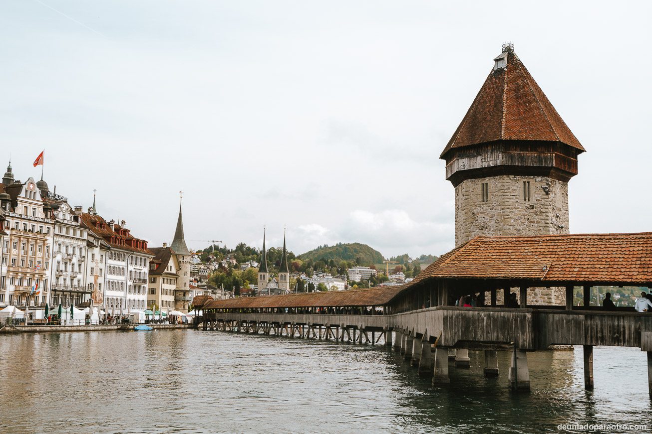 Puente de la Capilla y Torre del Agua, el lugar más emblemático que ver en Lucerna