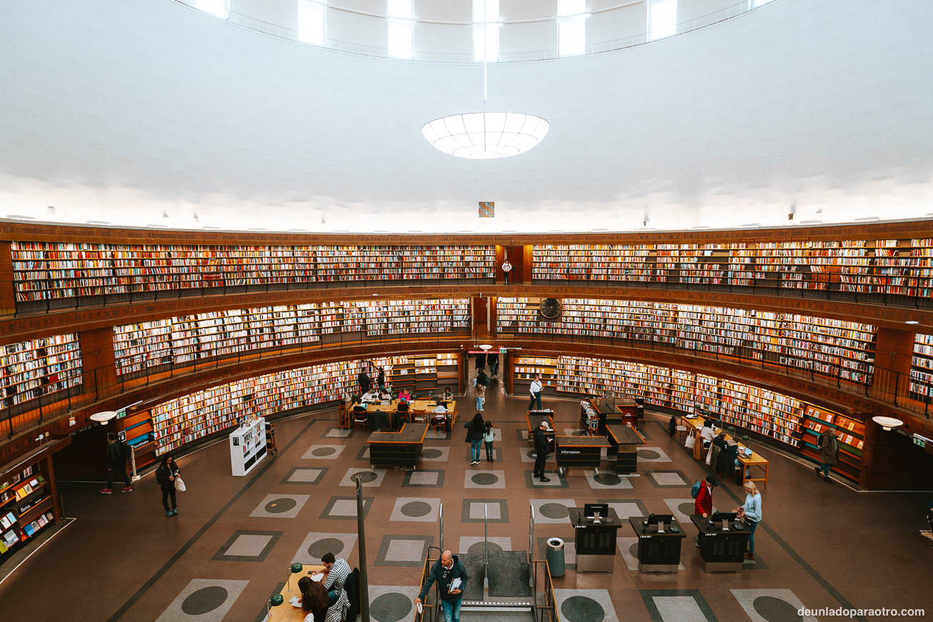 Biblioteca de Estocolmo, un lugar curioso y único que visitar en Estocolmo en 3 días