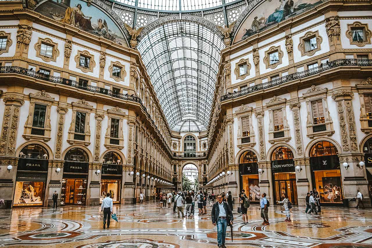 Galería Vittorio Emanuele II, un espacio con mucho glamour que ver en Milán en 2 días