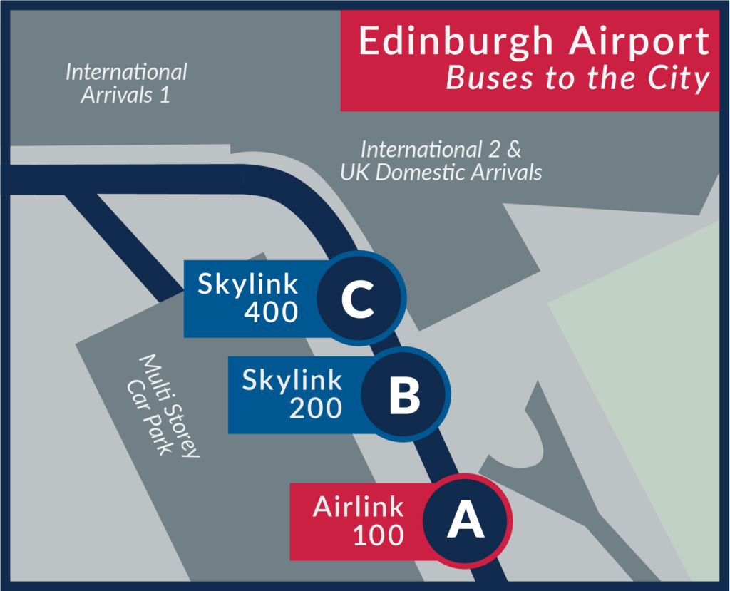 Autobús, la mejor opción para ir del aeropuerto de Edimburgo al centro